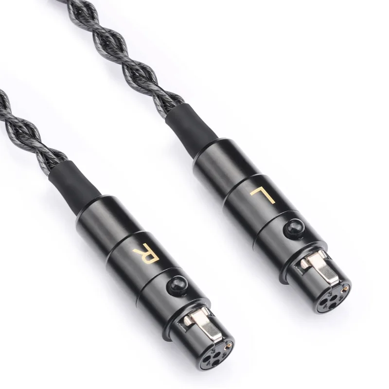 4.4MM Balanced Silver Plated Earphone Headphone Upgrade Cable for Audeze lcd2 LCD3 LCD4 LCD-x