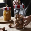Nordic Creative Carousel Sealed Jar Glass Snack Grain Candy Storage Jar 4