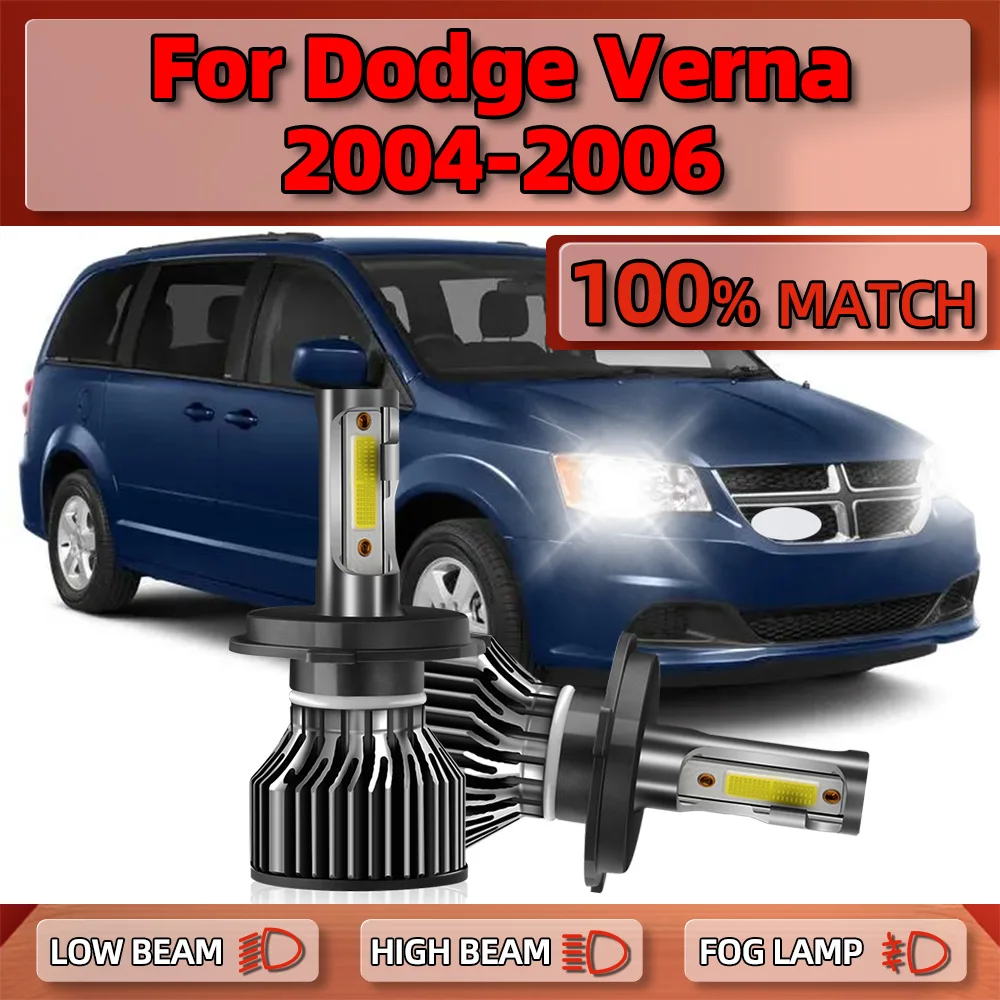 

H4 LED Headlight Bulbs 120W 20000LM CSP Chips Car Headlamp 12V 6000K White Turbo Auto Lamps For Dodge Verna 2004 2005 2006