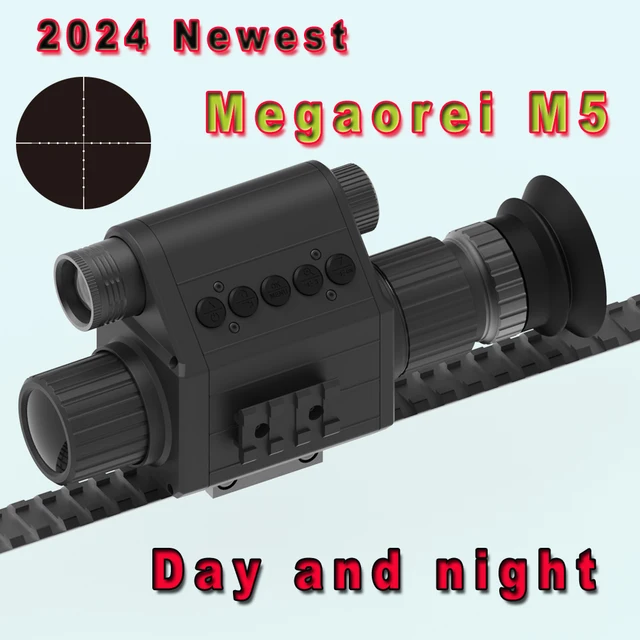 2024 Megaorei M5 Night Vision Scope Hunting Camera Wildlife Tactical Telescope Monocular with Built-in Infrared Laser 2
