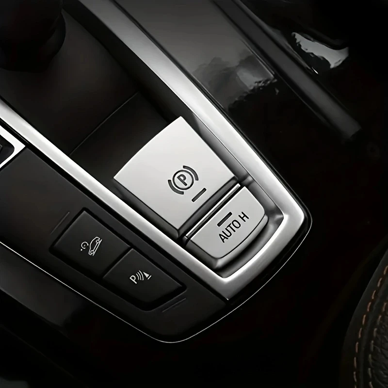 Elektronische Handbremse Feststellbremse P AUTO H-Taste Schalter Abdeckung Trim Aufkleber für BMW 5 6 7 Serie 5GT F10 F12 F01 X3 X4 X5 X6 – Detail 6