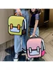 Eonal 3D Multifunctional Children's Bapa Double oulder Bag Cus Logo Printing Primary School Student Bag