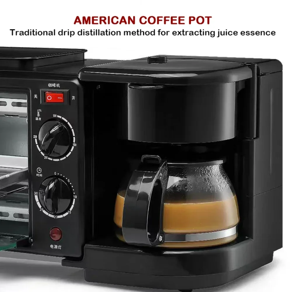 3 in 1 オーブン 3 in 1朝食用電気オーブン,3 in 1,朝食用トースター,送料無料