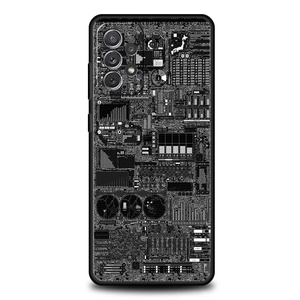 Inside Motherboard Circuit Design Phone Case
