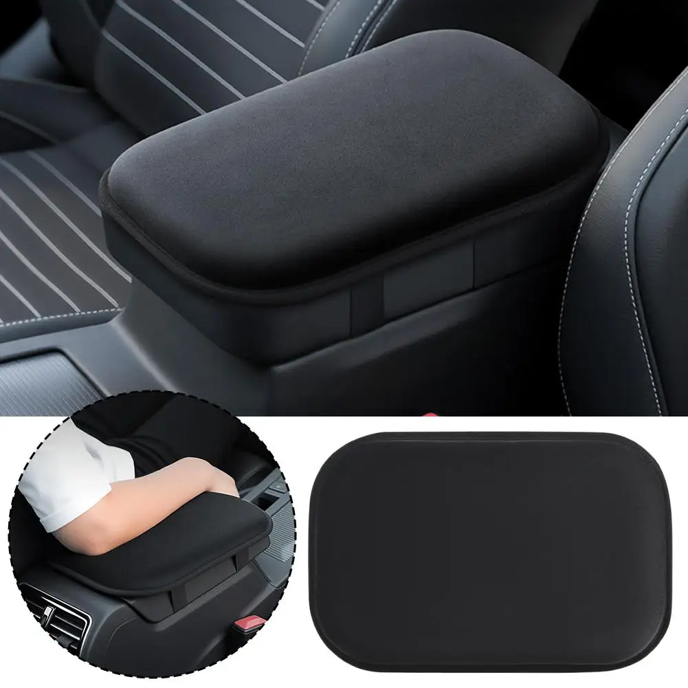 Car Armrest Cushion Booster Pad Central Armrest Box Plush Pad Protection Cover Anti Scratch Universal Heightening