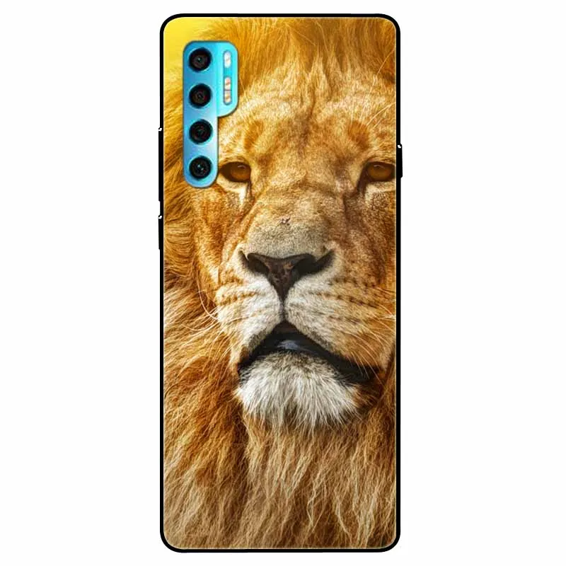 Soft Silicone Wolf Lion TPU Back Case - Protective Cover