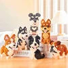 Building Blocks Set Collie Husky Bulldog Corgi Schnauzer 3D Model Animal Dog Mini Diy Bricks Figure Toys For Kid Chirstmas Gifts 6