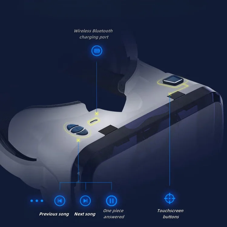 업그레이드된 3D VR 안경 스마트 연결 모바일 게임기 8층 나노 블루라이트 하드웨어 오리지널 제품 카테고리