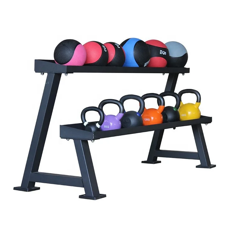 Rack Per Kettlebell Personalizzato In Acciaio A 2 Strati