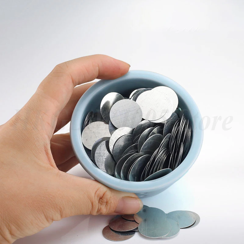 Ultra-thin Round Iron Sheet Galvanized Iron Disc Plate Small Suction Circular Iron Sheet Magnet Can Attract for DIY/Handmade