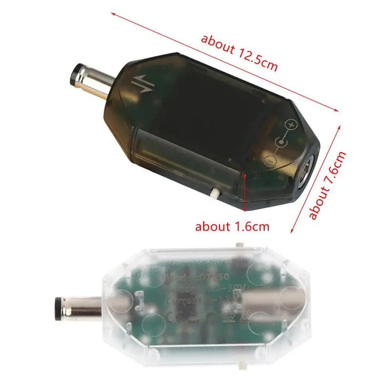 전문가용 DT550 디지털 전압 전류 테스터, 600W 출력, 최대 12A, DC4.5-50V