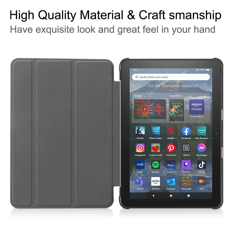 Premium Trifold Magnetic Leather Smart Cover