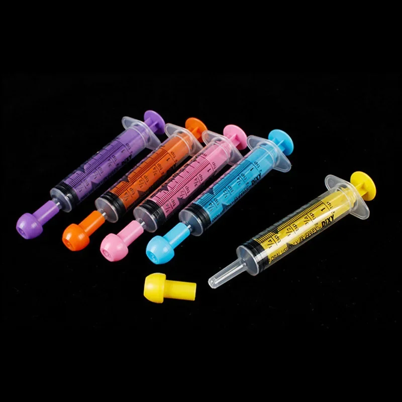 5-10 ml Oral Syringe, Pet and Party Supplies, Caps Included, Great for Oral Medicine and Home Care, Feeder Feeding Syringe, 1pcs