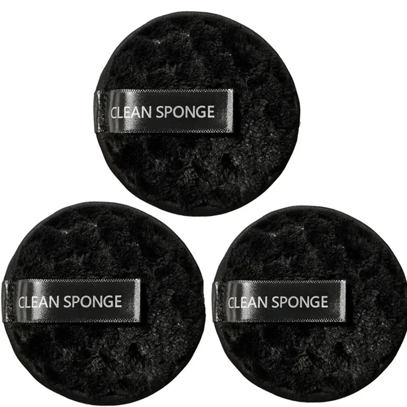 Eco-Friendly Reusable Makeup Remover Pads - Set of 3 Ultra-Soft Microfiber Cleansing Cloths