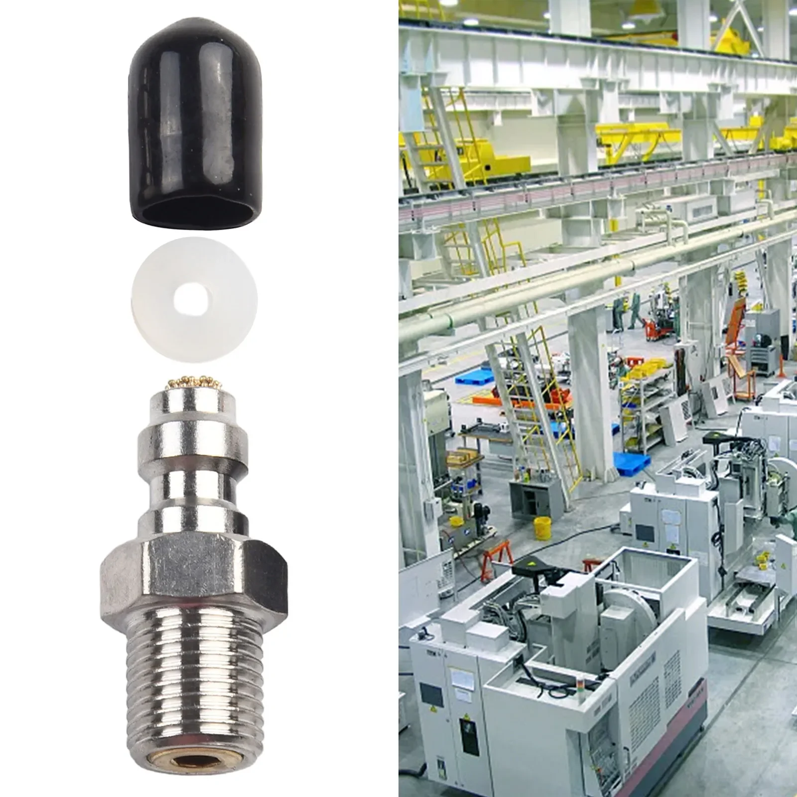 

Practical Outdoor Home Connect Valve Connector 8mm Check M10*1 PCP Filling Joint Quick Stainless Steel + Copper