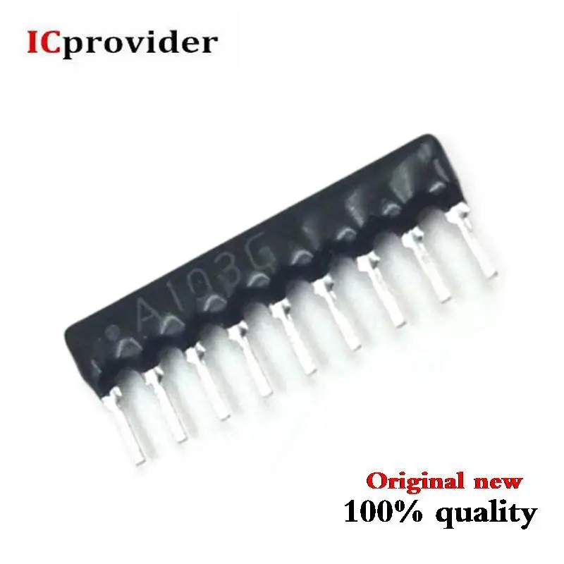 50 PCS Resistor Network A07-332 3.3K ohm 6 Commoned Resistor Network Array 7 PIN 50 PCS Resistor Network A07-332 3.3K ohm 6 Commoned Resistor Network Array 7 PIN