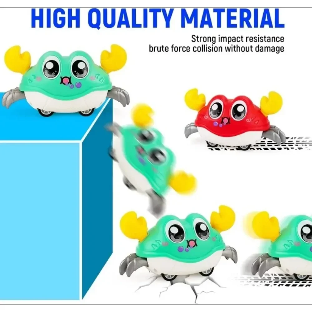 Simulation Crab Toy Children's Fun Double Loop Running Cartoon Crab Octopus Parent Child Interaction Inertia Crawling Toy Gifts For Boys And Girls