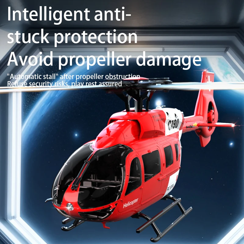 RC ERA C190 RC Helicopter 2.4G 6-Aixs Gyroscope 6CH Altitude Hold Optical Flow Brushless Remote Control Helicopter Toys For Kid - 5