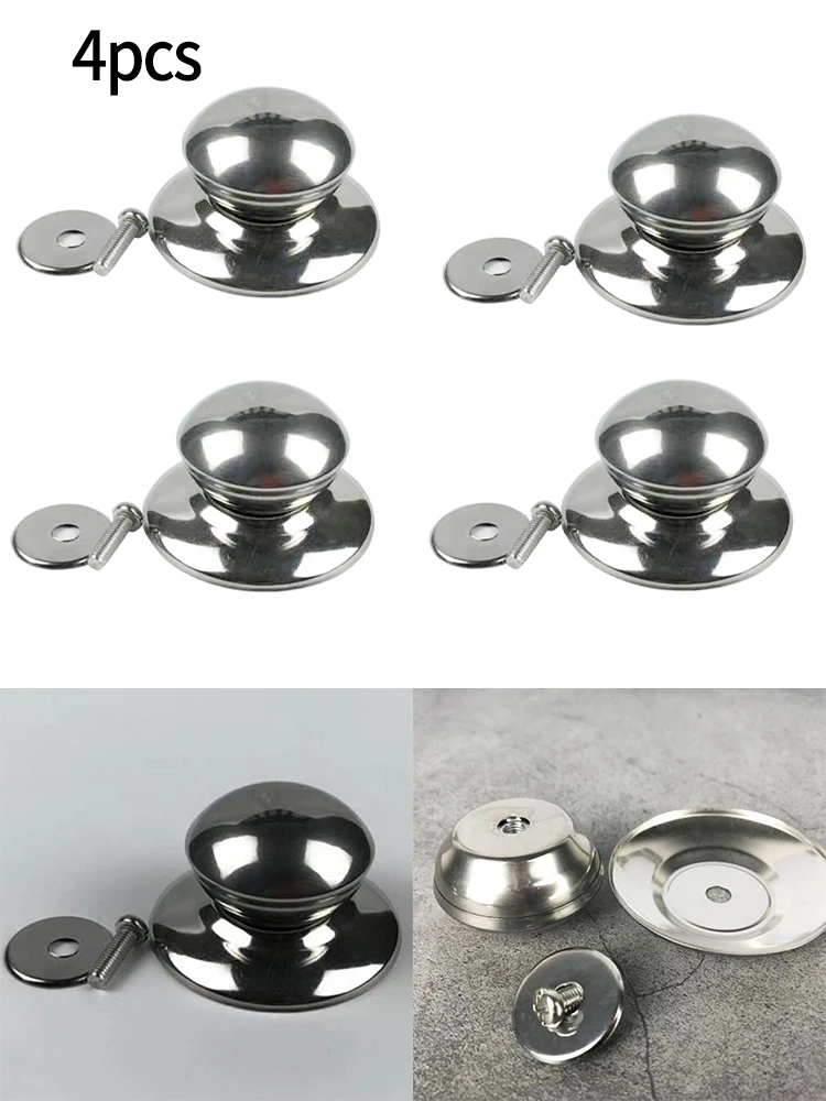 4PCS Replacement Pot Pan Lid Universal Hand Grip Knob Handle Cover Pot Handle Kitchen Utensils Cookware Holding Handles Pan Part