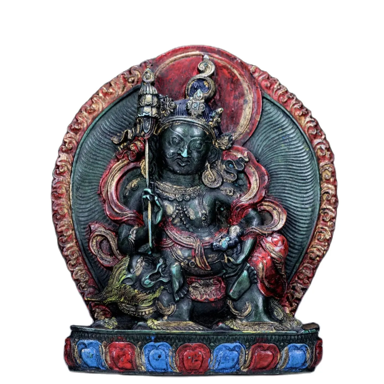 

Картины в тибетском стиле Treasure King Nepalese B, цветные Буддийские статуи из сломанной сосны