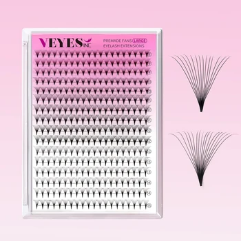 Veyes Inc NarrowPro Premade Fans Lashes Fans Veyelash 320 Fans 14D 16D Slim Thin Pointy Base Soft Russian Volume Fans Lash 1
