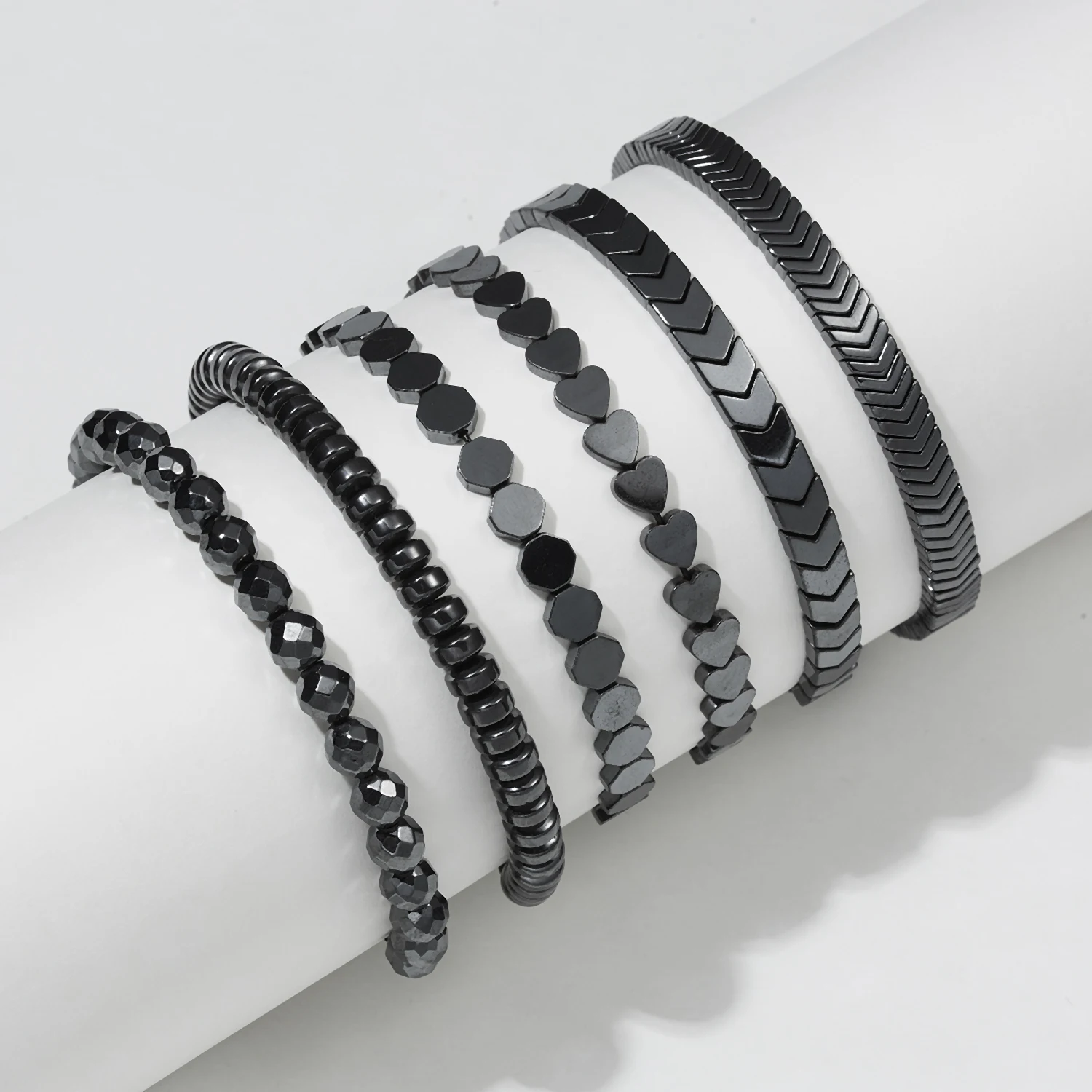 No-magnetic Black Hematite Gallstone Handmade Braided Rope Natural Stone Bead Loss Weight Bracelet Health Jewelry