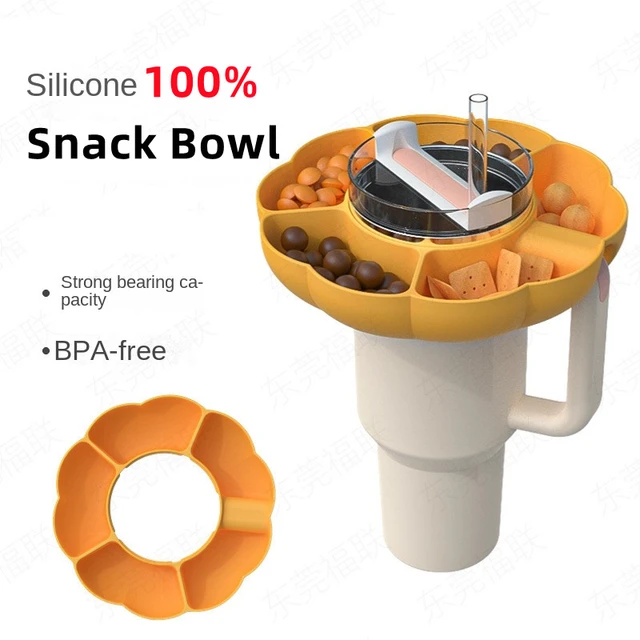 Snack Bowl for Stanley 40 Oz Tumbler with Handle, Silicone Snack Ring for  Stanley Cup 40 Oz, Snack Tray for Stanley Cup Tumbler Accessories - China  Snack Bowl for Stanley and Snack