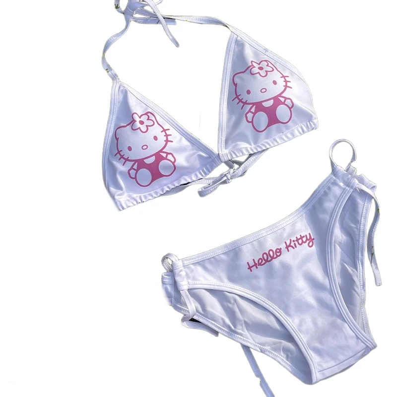 【GLOSSYPAGE】Kitty Halterneck Character Bikini ★追跡可能★ Amazon.com : Cute Kitty Cat Printed Two Piece Bikini Set