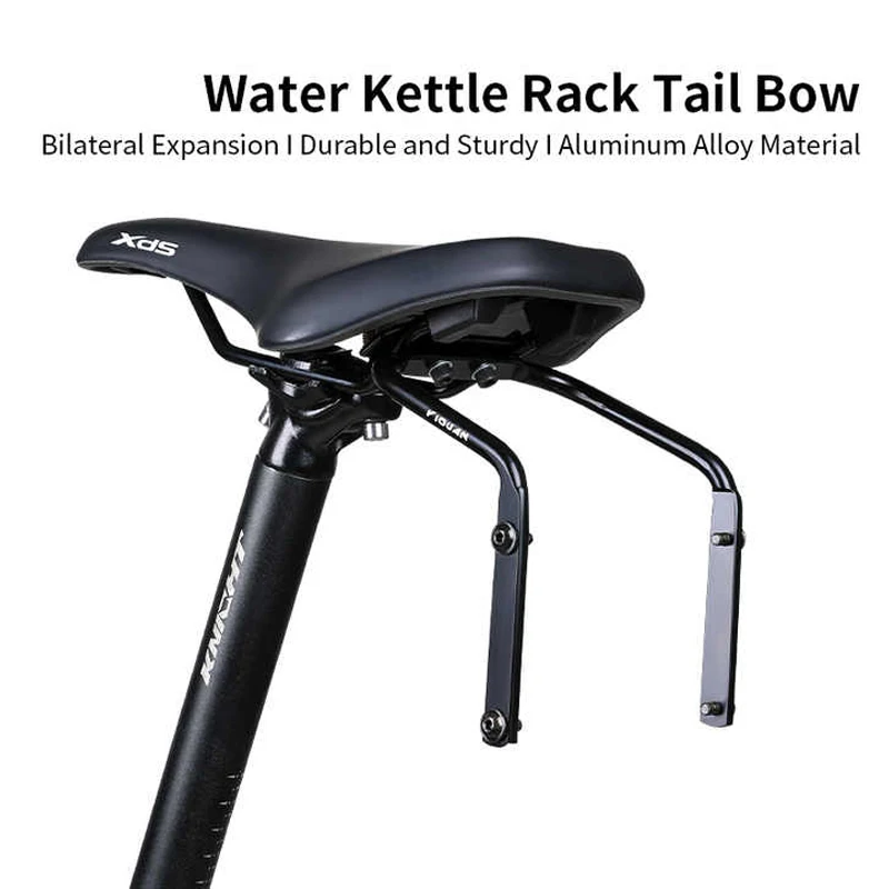Bike Accessories Bike Saddle Extension Mount Stable Aluminum Alloy Saddle Bag Stabilizer Multifunctional Water Bottle Bracket