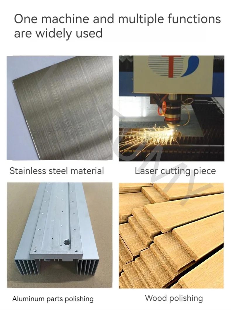 380v/220V Small Metal Plane Polishing and Grinding Machine Automatic Desktop Flat Plate Deburring and Derusting Belt Machine