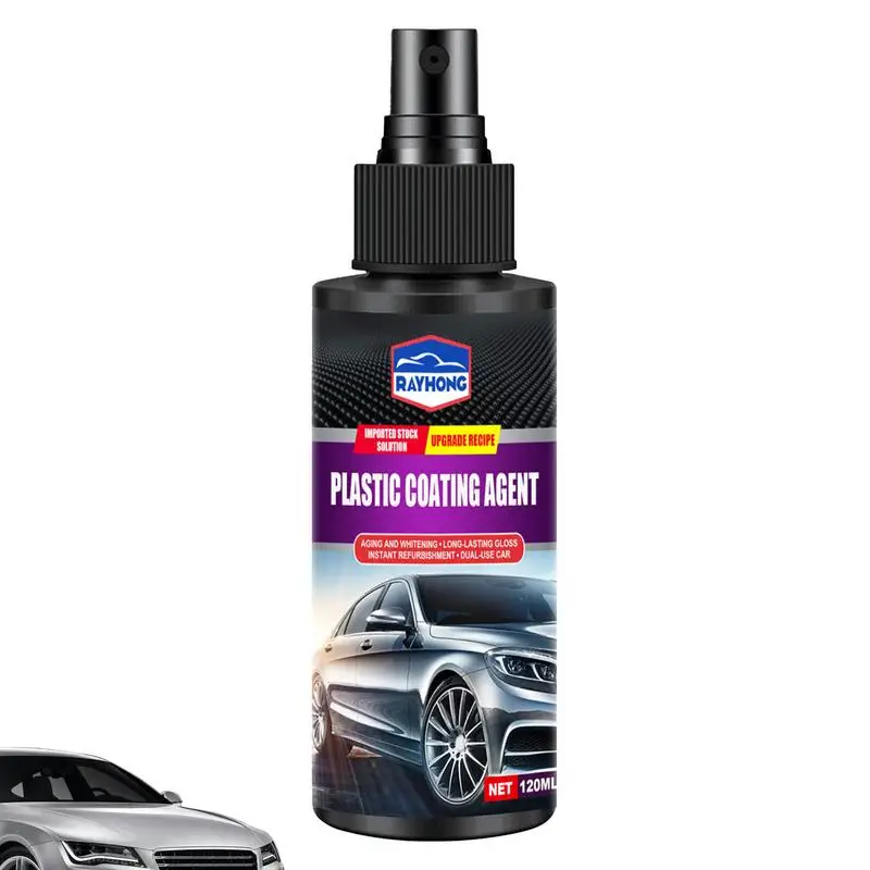 

120ml Auto Plastics Parts Retreading Agent Automotive Interior Retreading Coating Agent Maintenance Car Cleaner Products