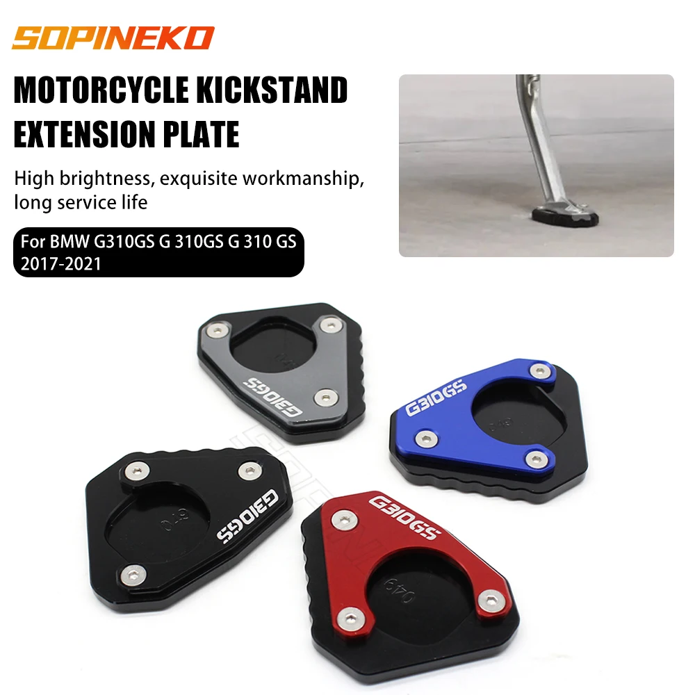 

For BMW G310GS G 310GS G 310 GS 2017-2021 Motorcycle Kickstand Pad Kickstand Extension Plate Foot Side Stand Enlarge Pad