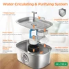 3.2L Cat Drinking Fountain Automatic Stainless Steel Pet Dogs Water Dispenser Fountain For Multiple Pets Drink Bowl 2