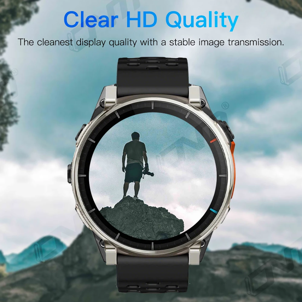 Amazfit Active 3 프리미엄용 9H 강화 유리, 화면 보호기 내구성이 뛰어난 HD 투명 긁힘 방지 보호 필름 액세서리