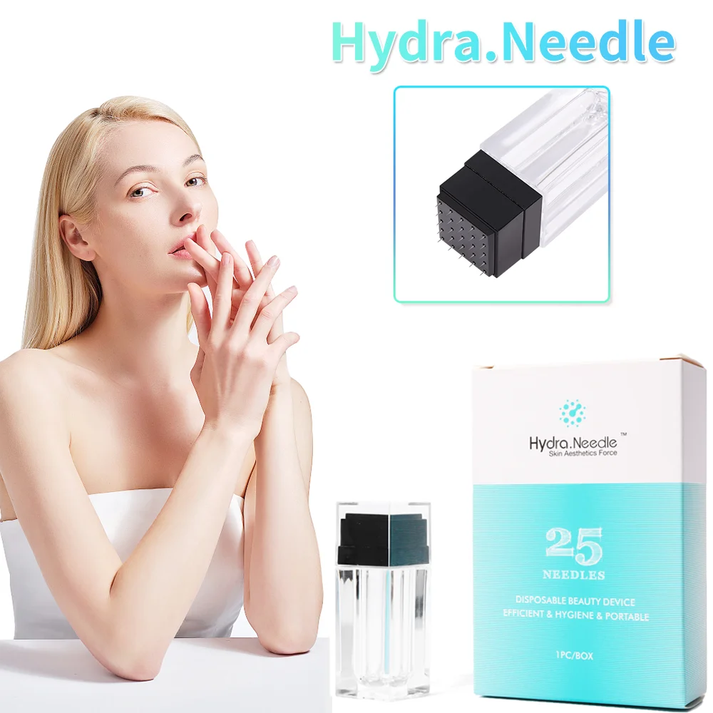 Hydra Roller Stamp 25 Pins Microneedle 0.25Mm Micro Titanium Needle Acne Removal Anti-Aging Serum Pen Strumento Di Bellezza Per La Cura Della Pelle