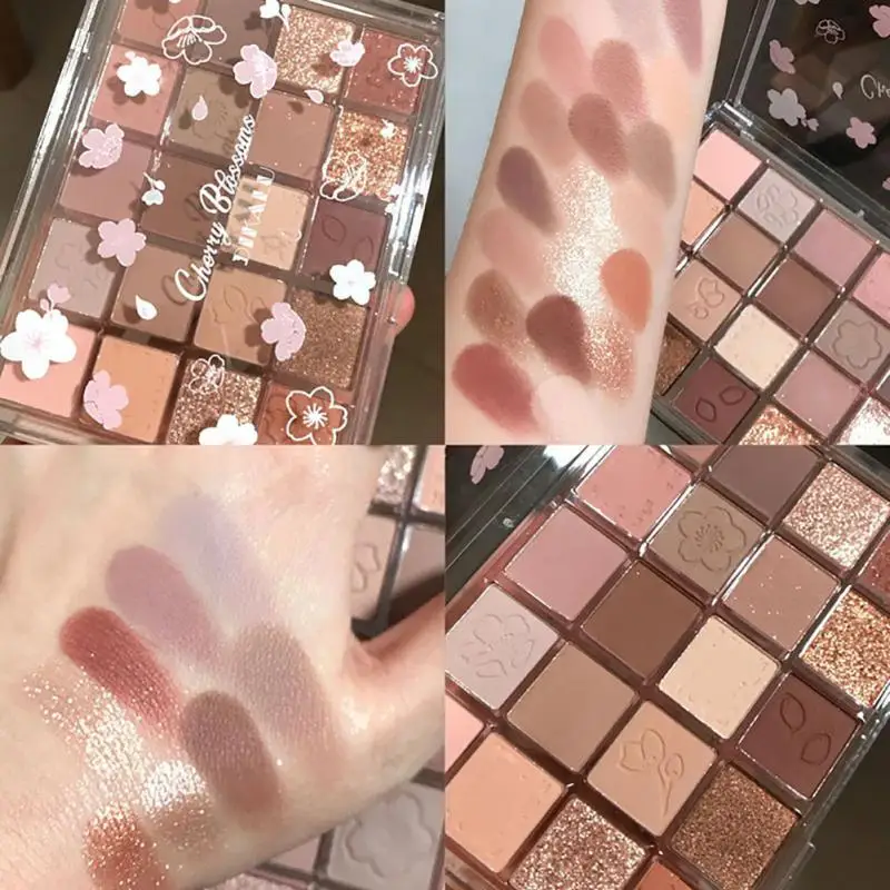 20-color Eyeshadow Palette Pearlescent Matte Eye Shadow Silky Shiny Long-lasting Beauty Cosmetics Female Makeup