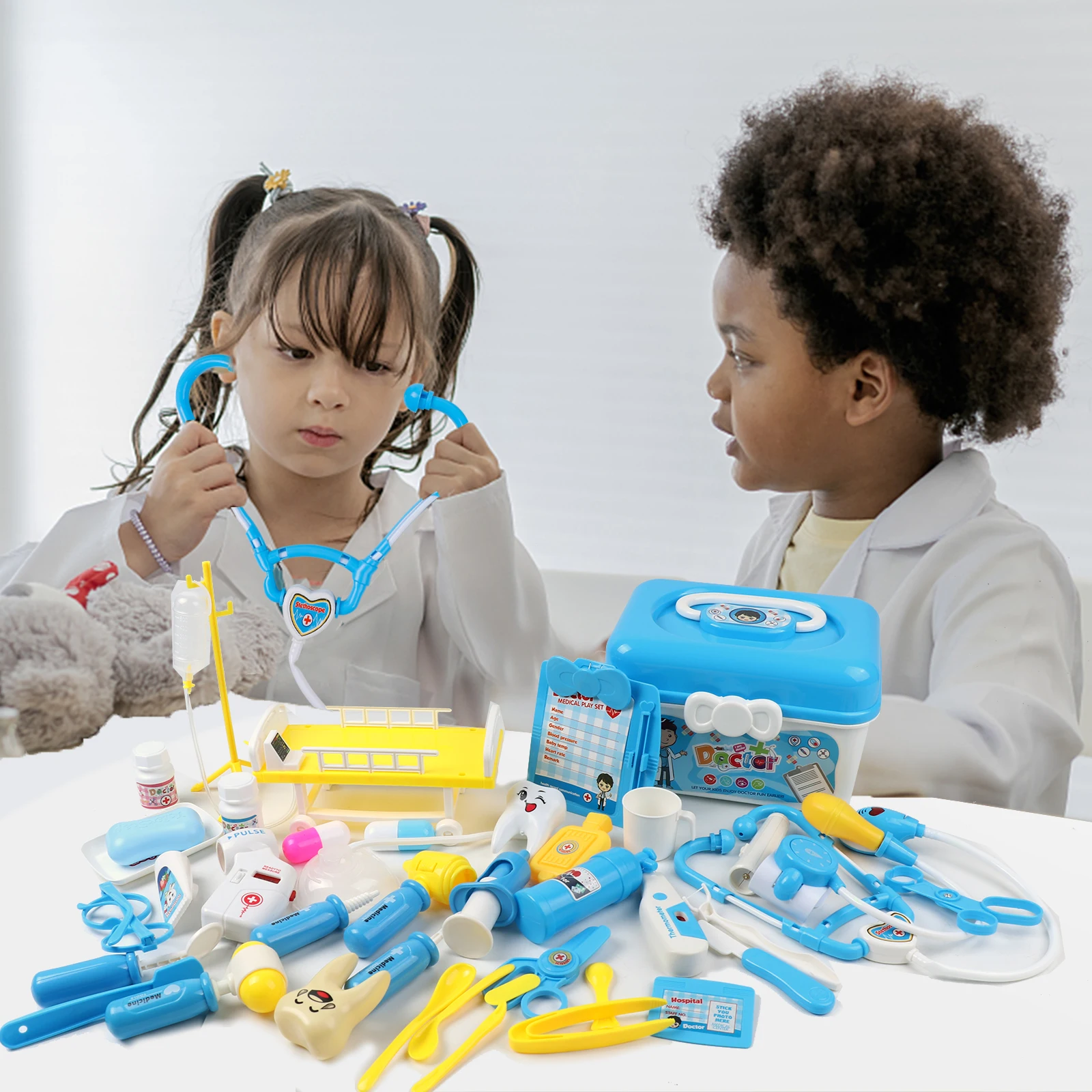 Doctors Set for Kids Educational Toys for 3 + Years Old Boys & Girls Pretend Role Play Game Toys Kid Birthday Gift