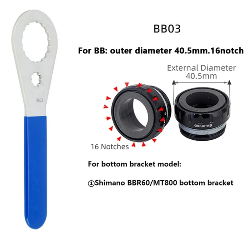 MTB Road Bike Bottom Bracket Tools 39/40.5/44/46mm Aluminum Alloy BB Installation Removal Wrench DUB BB91 BB71 BB51 BSA30 BB386 bicycle bottom bracket tool
