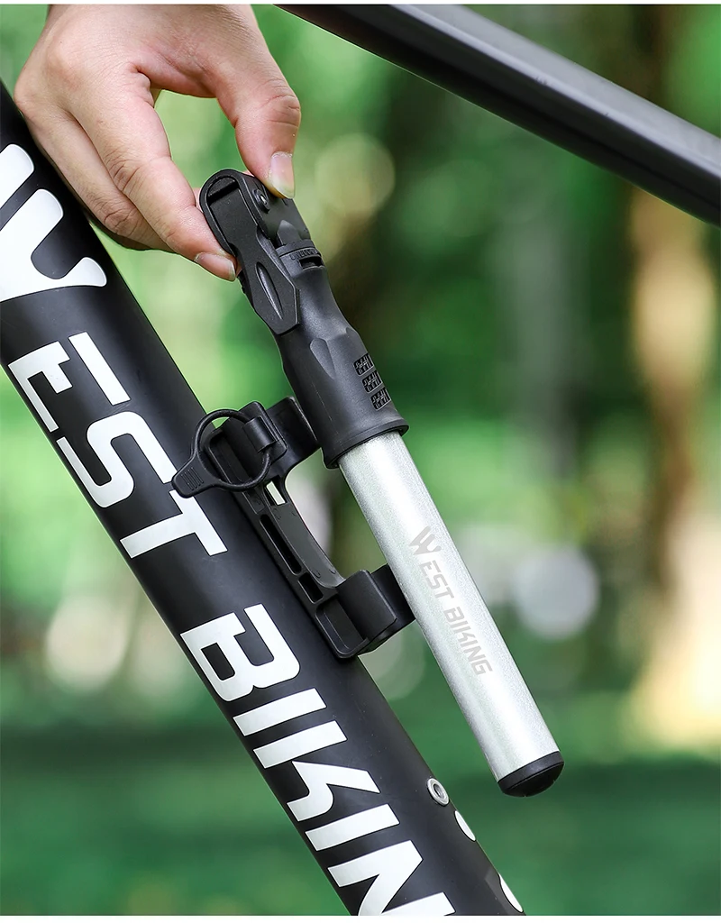 WEST BIKING Портативный велосипедный насос 160psi | AliExpress