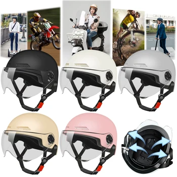Electric Bike Helmet Lightweight Bicycle Helmet Adjustable Riding Safety Helmet Breathable Detachable Lining Cycling Accessories 1