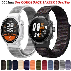 Sports Watch Band For COROS PACE 2/ APEX Pro Wristbands For COROS APEX 2 Pro 46mm 42mm 20 22mm Nylon Bracelet Replacement Strap