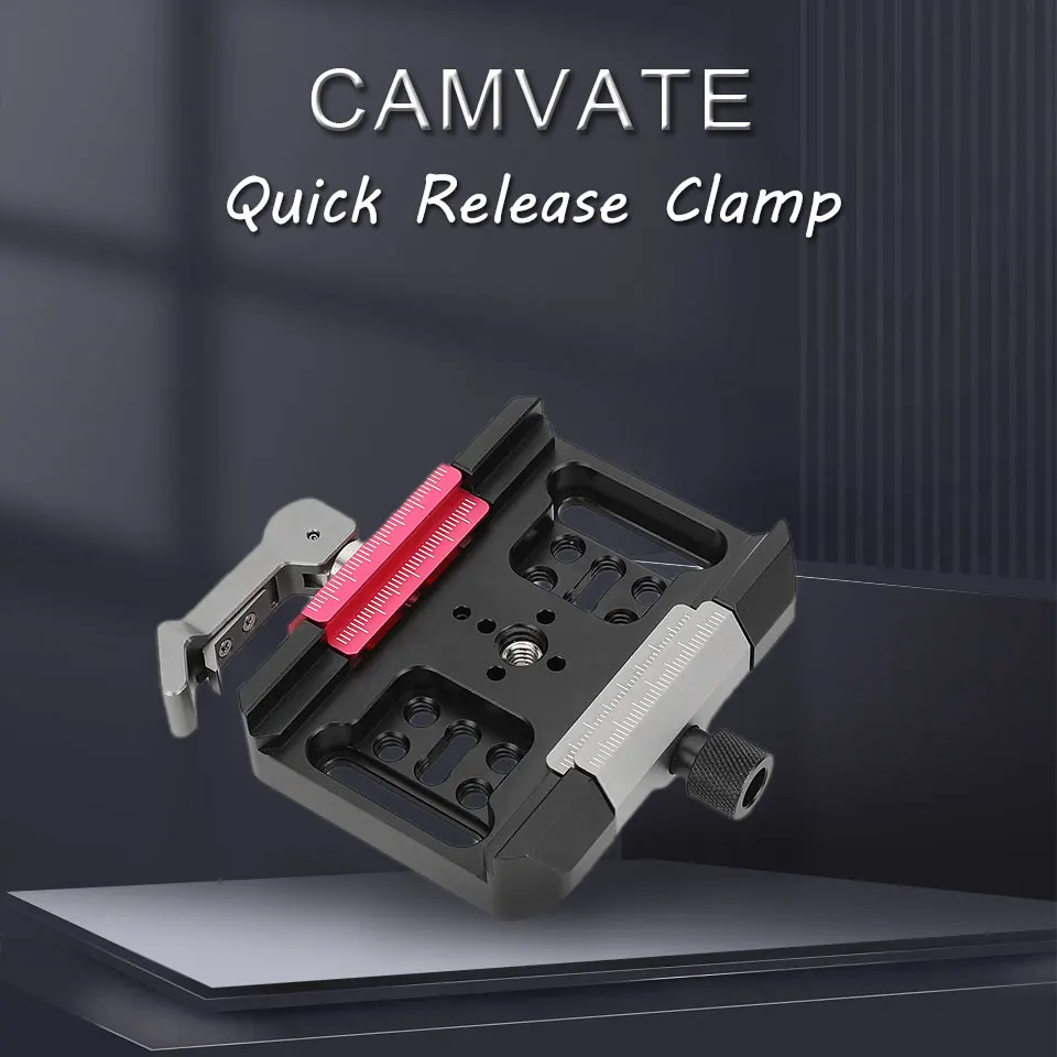 Arca-type Quick Release Clamp Manfrotto Baseplate For DSLR Camera Cage, Gimbal a