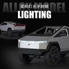 1:24 Tesla Cybertruck Pickup With Motorcycle Alloy Car Model Diecast Toy Vehicle Sound and Light Simitation Cars Model Toys Gift 2