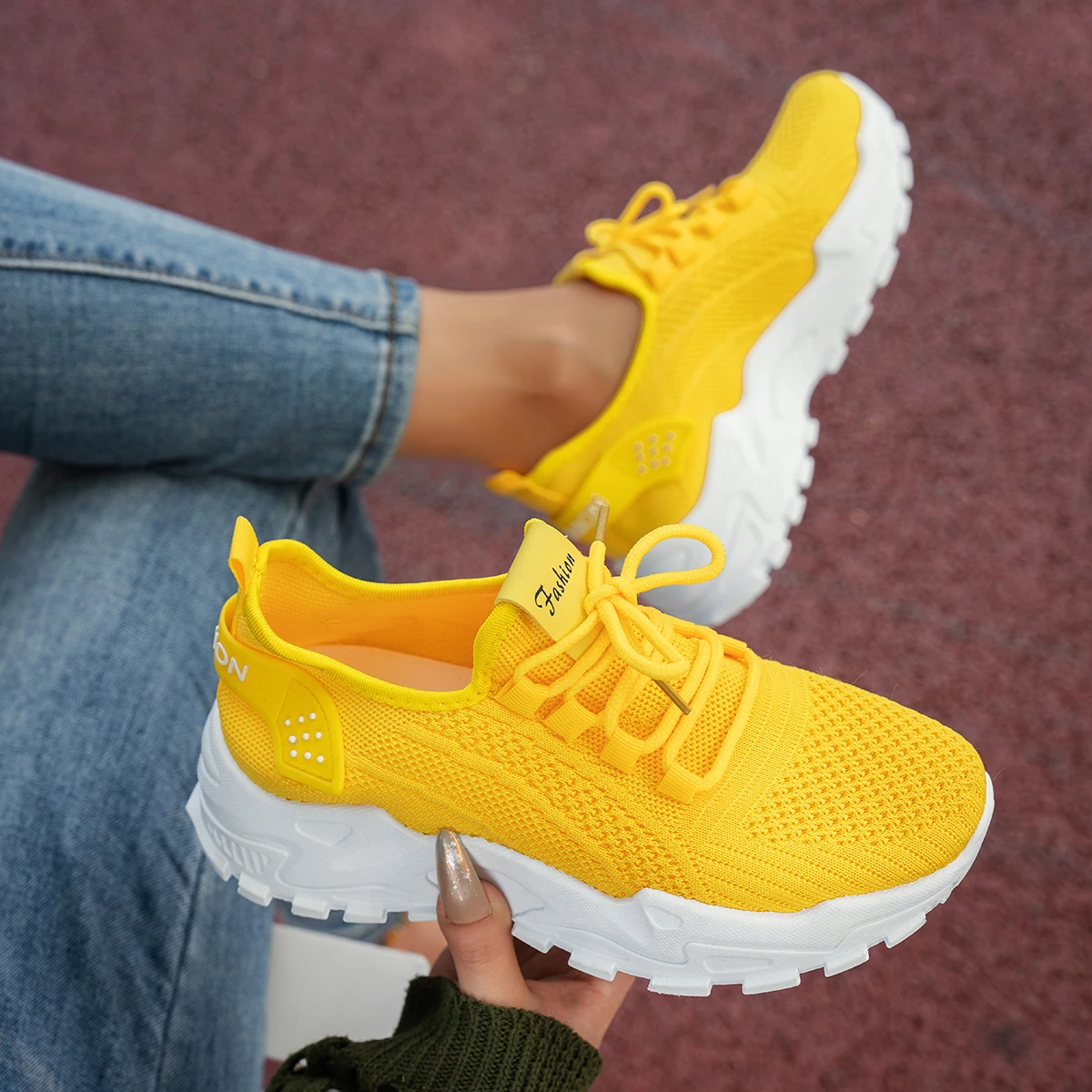 أحذية نسائية كاجوال عصرية قابلة للتنفس للمشي لمساف...