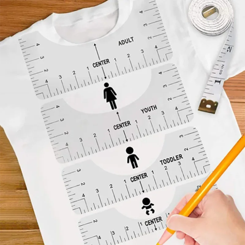 T-Shirt Alignment Guide  Inches and Centimeters Shirt Tool By