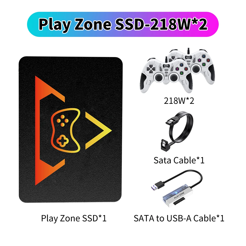 Playzone 1T Gaming SSD With 16191 Retro/AAA Games Game Console For