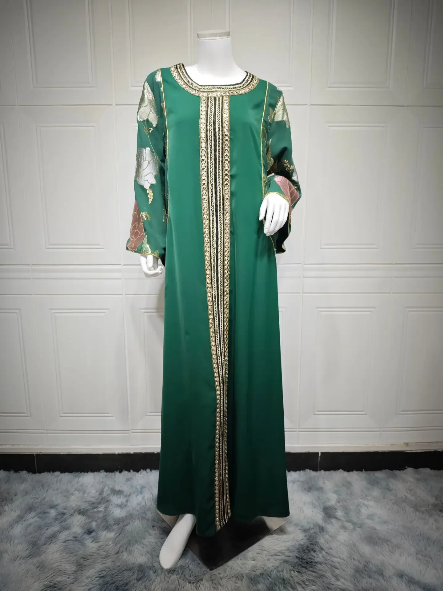 عبايات دبي للنساء فستان الحفلات المسائية الإسلامية...