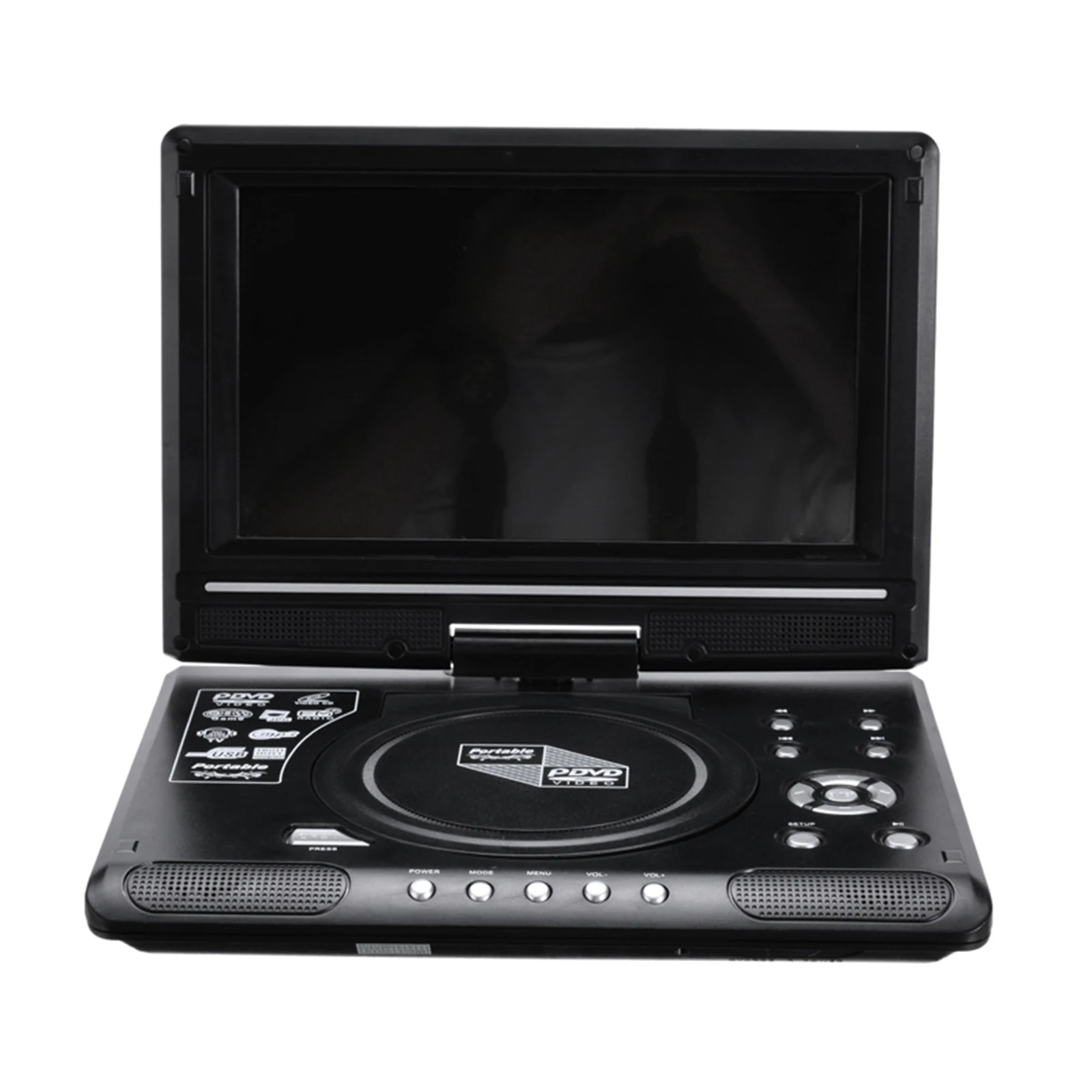 Mini lecteur DVD pour télévision numérique intelligente de bureau, 7.8  pouces, CD EVD, avec télécommande, écran