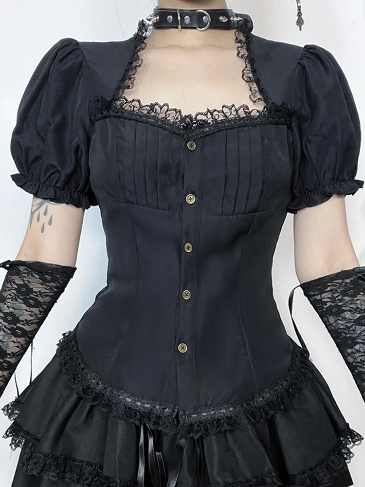 トップス lolita gothic y2k vintage grunge S56f672e5ecde47f19f43de2937014