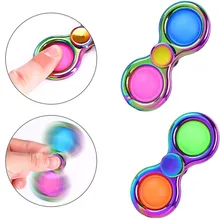 

Colorful Simple Dimple Fidget Spinner Toys Bubble Popper Children Adult Stress Relief and Anti-Anxiety Hand Game Toy